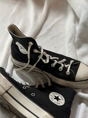 Converse Black and White High-Top Sneakers